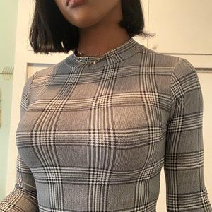 CUTE ASF! Fashion Nova Black/White Bodysuit (M)